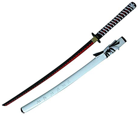 Katana Schwert echt Samurai Schwert aus Stahl mit Einer Scheide zur Dekoration für einen Sammler oder als Geschenk 4KM107-410