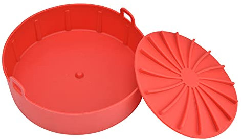 Fodere in Silicone Per Friggitrice Ad Aria da 7,5 Pollici, Rack Per Friggitrice Ad Aria Riutilizzabile Compatibile Per Ninja AF101AF150 AF161 E Altre Marche di Friggitrice Ad Aria 3-5qt Accessori Roto