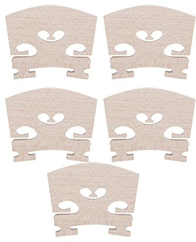 5 Pezzi Ponte per Violino, Ricambio in Legno D'acero per Accessori per Strumenti Musicali di Dimensioni 4/4, Parti di Ricambio per Ponte per Violino