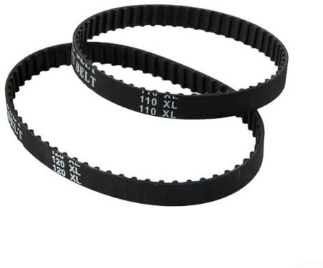 Cinghia dentata serie XL, larghezza 10 mm, passo 1/5, cinghia in gomma per trasmissione di potenza 100XL, 110XL, 120XL, 130XL, 140XL, 037, denti trapezoidali ad anello chiuso (120XL)