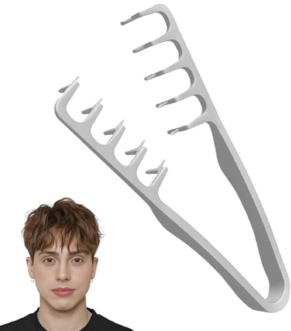 Yoezuo 2 Pcs Peine Texturizador Anchas para Hombres Mujeres, Peine Texturizante para Salón y Hogar