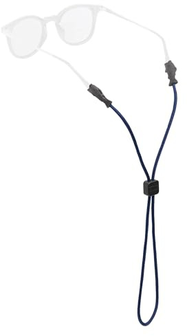 Chums Fish Tip Eyewear Retainer Holder Strap for Sports & Outdoors - Women & Men Sunglasses Strap - 3MM Nylon Rope Cord - Navy