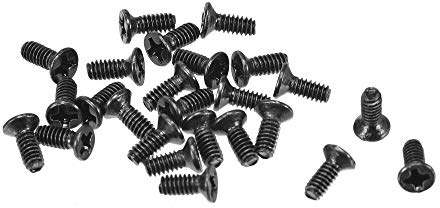 sourcing map M2 x 5mm Phillips Screw Fastener Black for Laptop PC TV Fan Switch 150pcs