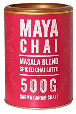 Maya Drinks, Spiced Chai Latte Powder 500g (Pack of 1) - Just Add Water or Milk (25 servings)