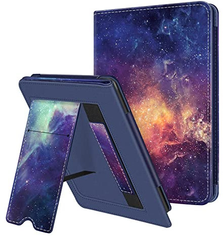 Fintie Hülle kompatibel für 6,8 Kindle Paperwhite (11. Generation - 2021) - Kickstand Schutzhülle mit Kartenfach Handschlaufe und Auto Sleep/Wake Funktion, Die Galaxie