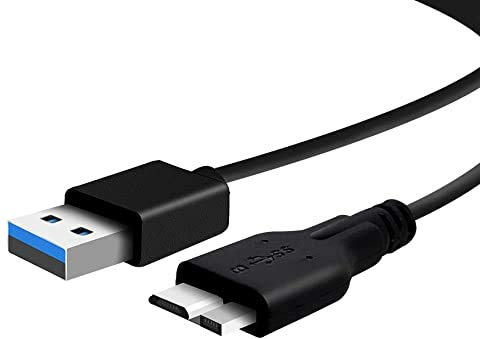 USB B Kabel kompatibel mit Seagate Game Drive für Xbox STEB2000200 /STBV2000200 | Maxtor M3 | Verbatim Store 'n' Go Festplatte HDD | Lexar Professional, Kingston, USB 3.0 Hi-Speed Media Reader Blei