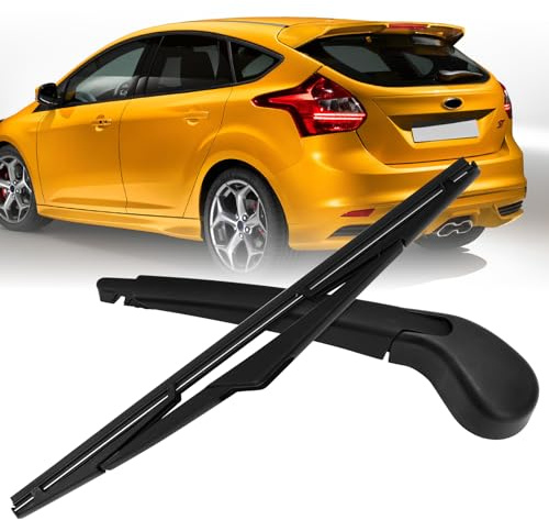 Limpiaparabrisas Trasero, Juego de Escobillas Limpiaparabrisas, Brazo Limpiaparabrisas Trasero Compatible con Ford Focus MK3 2011-2018/ Focus 2006-2010 (Fits Ford Focus MK3 Hatchback)