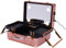 Mallette de maquillage réglable - Coiffeuse - Train cosmétique - Lumières de table - Centre de maquillage professionnel - Avec compartiments individuels, Or rose, Moderne