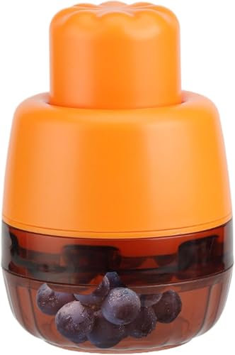 CYRMPQ Descorazonador portátil de Tipo Empuje, Herramienta para deshuesar Cerezas, Herramienta para deshuesar Cerezas con 7 Agujeros, Herramienta de Cocina para el hogar, para dátiles, Uvas