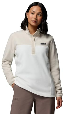 Columbia Femme Benton Springs 1/2 Snap Over II Pull En Polaire, Sea Salt/Dark Stone, M EU
