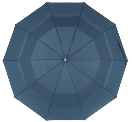 Folding Umbrellas Folding Umbrella Rain Women Men Automatic Umbrella Windproof Double Layer 10 Ribs Golf Umbrellas Wood Handle Portable