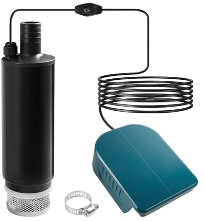 Cordless Submersible Pump Compatible with Makita 18V Battery, Mini Water Oil Pump Adapter, Diesel Oil Water Fuel Transfer with Sediment Filters