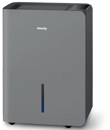 AEOCKY Max 25L/d Dehumidifier for Home, Applicable to 200m³ (50m²), Smart Compressor Dehumidifier with Drain Hose, for Drying Clothes, Bedroom, Bathroom, Basement