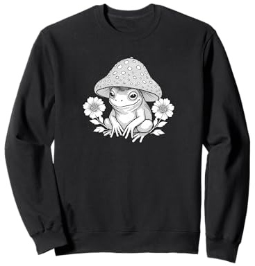 Rana con Sombrero de Seta - Arte Cottagecore Encantado Sudadera