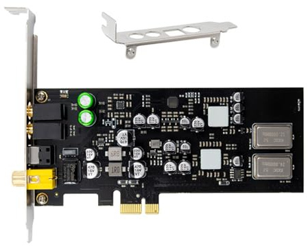 Pcie Sound Card with Opticals Coaxial Digital High Resolution 44.1khz / 48khz / 96khz Sampling Rate for Systems Opticals Coaxial Digital Card