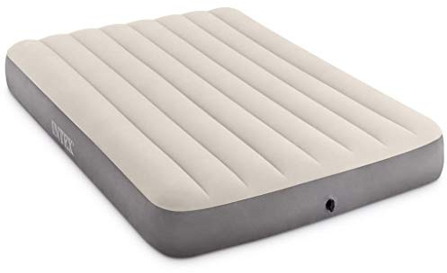 Intex Full Dura-Beam Series Single High Airbed Full Dura-Beam Series Single High Airbed - Taupe & Grey, Full Size