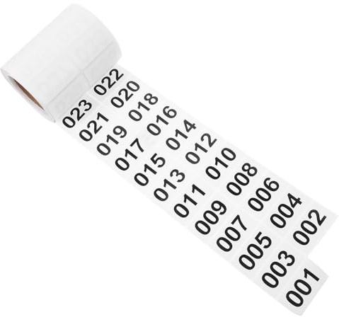 iplusmile Autocollants Numérotés 1-1000 Étiquettes Auto-Adhésives Pratiques Pour Inventaire Entrepôt Taille 3.35X2.44 Pouces