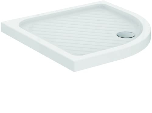 Ideal Standard - Eurovit, Piatto doccia quadrato con angolo curvo in ceramica 90x90cm, Bianco