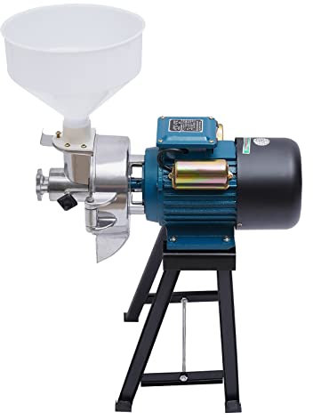 Acesunny 2200w Getreidemühle Kornmühle Schrotmühle Futtermühle Malzmühle Koffeemühle Elektrische Futter-/Getreidemühle Nass Trockene Getreidemühle Maschine+ Trichter