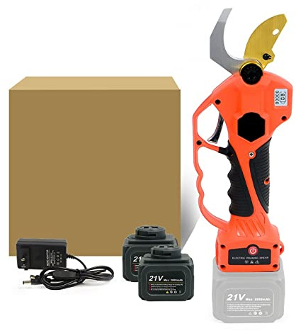 DCDCD 21V Cordless Pruner Shear Fruit Tree Bonsai Pruning Electric Tree Branches Cutter 1.9m Retractable Extension Rod(Shears(Box))
