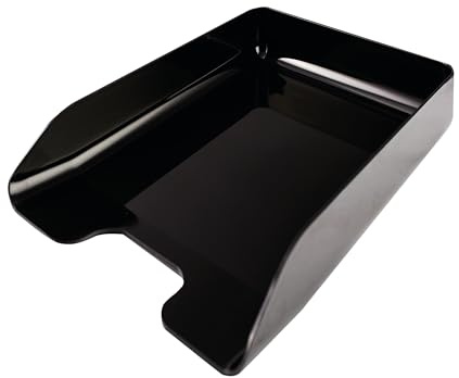 Q-Connect Executive Letter Tray Black (Suitable for A4 and Foolscap documents)