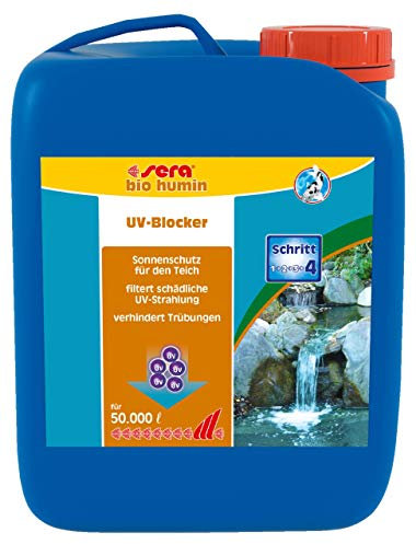 Pond UV Blocker 2,5 L | uv-Blocker für teiche 2.500 ml | schützt vor starker sonneneinstrahlung | gegen sonnenbrand bei fischen | vermindert algenwachstum