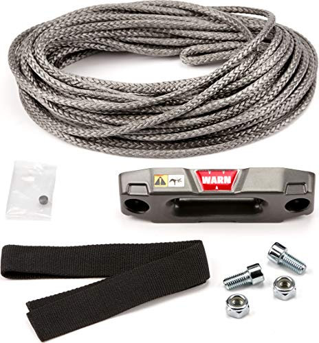 WARN 100969 Zubehör-Set Epic Synthetisches Seil für ATV und UTV Seilwinde 3/16 Zoll x 50 '