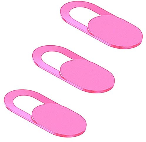 OcioDual 3 Cache Webcam Autocollant Coulissant Couverture Ultrafin Protection Anti Espion Rose pour Web Caméra Ordinateur Tablet