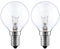 EKSAVE Backofenlampe E14 G45, Bis 300°C Hitzebeständiges, Dimmbar, 25W 2700K Warmweiß 240V, 45MM P45 Globe Klar Ofenlampe E14 für AEG/Bosch/Siemens/Neff/Hotpoint, 2 Stück