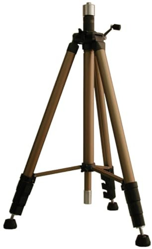 hedue® Kurbelstativ 286 cm – Höhenverstellbares Stativ für Laser, Laserstativ für Kreuzlinienlaser und Rotationslaser mit Kurbelhub, Spreizstopp & Schnellklemmung