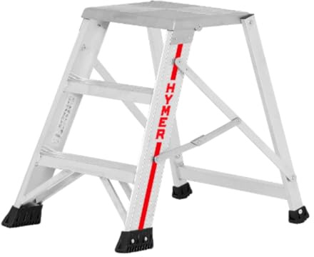 HYMER | Alu-Klapptritt | einseitig begehbar | 3 Stufen | Standhöhe 620 mm