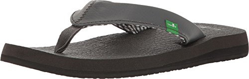 Sanuk Damen Yogamatte Flip Flop, Dunkelgrau, 39 EU
