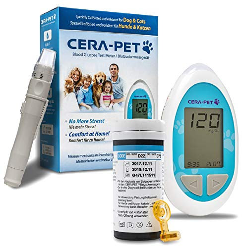 CERA-PET VET Blood Glucose Meter for Cats & Dogs - Pet Supplies - Cat & Dog Essentials