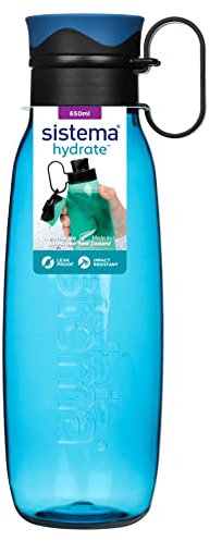 Sistema Traverse Sports Water Bottle | 650 ml | Leakproof Kids Water Bottle | Impact-Resistant Plastic | BPA-Free | Assorted Colours (Not Selectable) | 1 Count