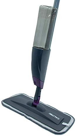 CALITEK Spray Mop Microfibre Spray Floor Mop with 2 Reusable Pads and 600ml Refillable bottle 360 Degree Rotation for Floor Cleaning Suitable for Hardwood Marble Tile Laminate or Ceramic Floors