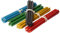 Diveevo Velas de cera de abejas de la iglesia №80 – 50 unidades I L-18,5 cm Ø-6,1 mm I en amarillo, rojo, verde, azul y negro, 250 g, sin goteo ni humo