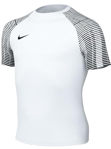 Nike Unisex Kids Jersey Y Nk DF Academy JSY SS, White/Black/Black, Dh8369-104, L