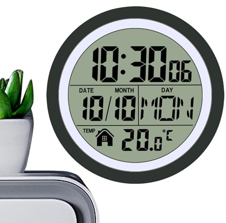 Genérico Reloj para Baño | Reloj para Baño con A Pilas | Impermeable Pantalla LCD Accesorios para Ducha para Adultos Y Niños Apartamento Dormitorio Salón Cocina Habitación