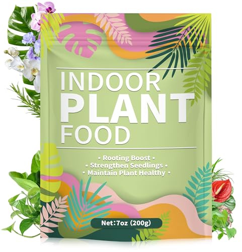 Houseplant Fertilizer, Indoor Plant Food for Potted Houseplants, for Flower & Vegetable Gardens, 7 oz