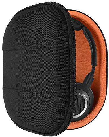 Geekria Shield Étui compatible avec les écouteurs Sennheiser HD 239, HD 238, HD 229, HD 228, HD 220, HD 219, coque rigide de protection de remplacement, sac de transport avec rangement de câble (noir)