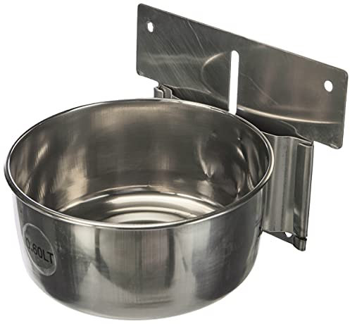 Nobby Edelstahlnapf zum Einhängen mittel, Ø 12,5 cm, 0,60 ltr., Silber