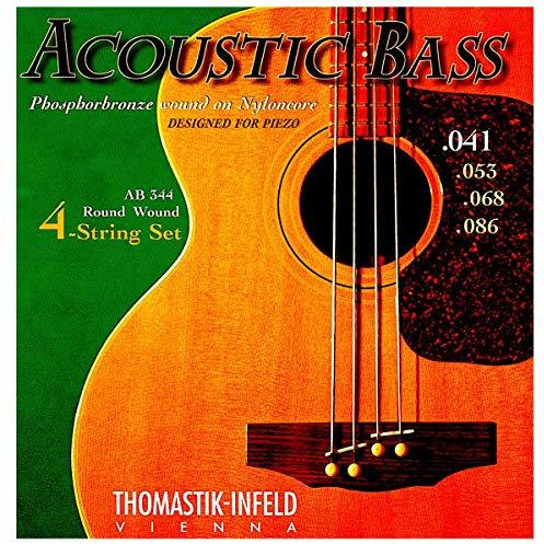 Thomastik strings for acoustic bass phosphor bronze with nylon core set AB344 4-string (G, D, A, E)