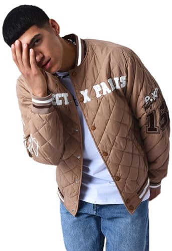 Project X Paris Veste Teddy matelassée Marron M