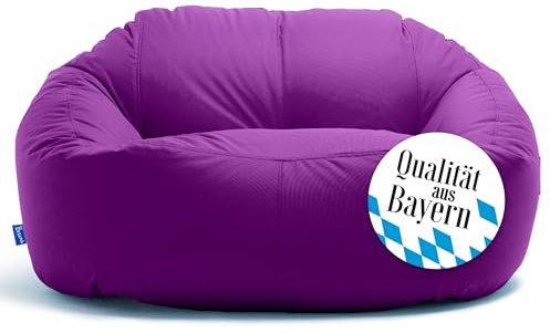 Bruni Lounge sittsäck soffa i lila – inomhus och utomhus XXL sittsäck-lounge, soffa för 1–2 personer