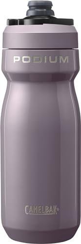 CAMELBAK Podium Insulated Steel 530ml Fahrrad Trinkflasche – 18/8 Edelstahl – doppelwandige Vakuumisolierung – hoher Durchfluss – auslaufsicher – leicht zu reinigen – Violet, Größe: OS
