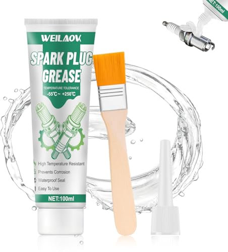 WEILAOK Zündkerzen Fett, Zündkerzen Stecker Fett, Glühkerzenfett, Silikonfett Kfz für Hochspannungsteile Wie KFZ Zündkerzen, Elektrische Hochspannungssteckverbinder, Kabelverbindungen