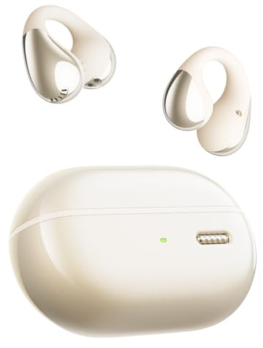 SoundPEATS PearlClip Pro Auriculares Bluetooth, Auriculares con Clip Abierto con Controlador de Doble Imán de 12 mm, Sonido 3D en Modo Película, EQ Dinámico, IPX5, Batería de 24 Horas, Carga Rápida