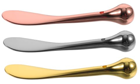 OATIPHO 3 Pezzi Cucchiaio Per Crema Occhi Massaggiatore Per Occhi Accessorio Per Unità Pratica e Creativa Per Uso Trucco e Cura Pelle