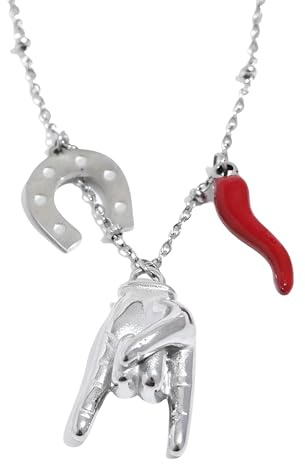 CWZZWS Collar de Encanto de Playa Lleno de Oro de 14k para Hombres y Mujeres, Collar Colgante de encantos de corazón de Chile Rojo de Palma, Collar de Concha de Vaquero, Encanto de Playa de Verano