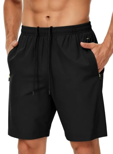 GOLDPKF Men's Running Shorts Quick Dry Lightweight Workout Shorts with Pockets for Gym Athletic Sport